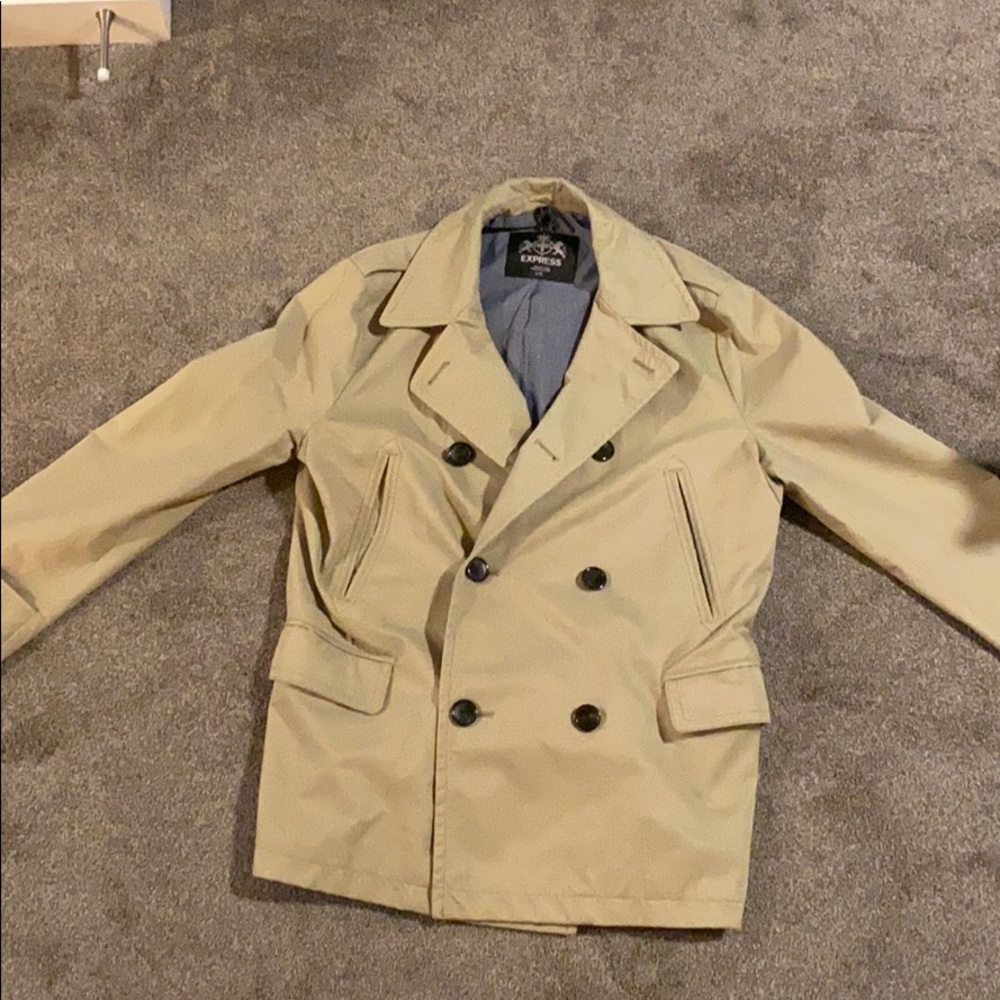Men’s Express khaki rain coat
